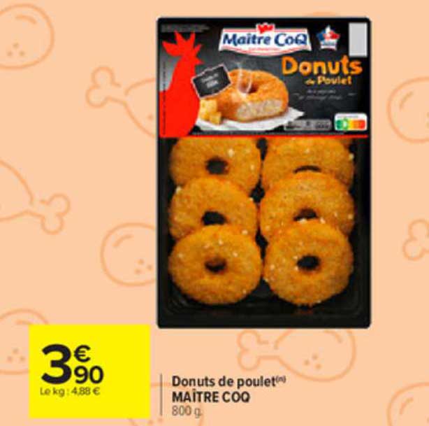 donuts de poulet maître coq