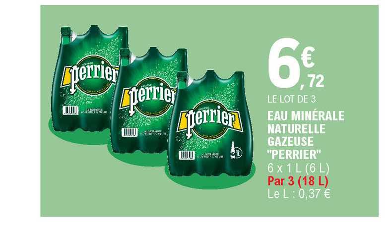 Eau Minérale Naturelle Gazeuse Perrier