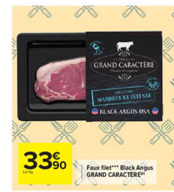 faut filet black angus grand caractère