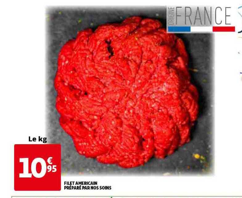 filet américain préparé par nos soins