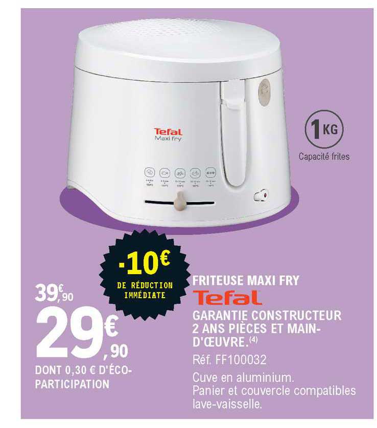friteuse maxi fry tefal