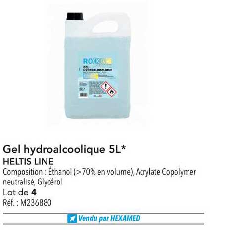 Gel Hydroalcoolique 5 L Heltis Line