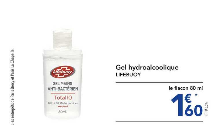 gel hydroalcoolique lifebuoy