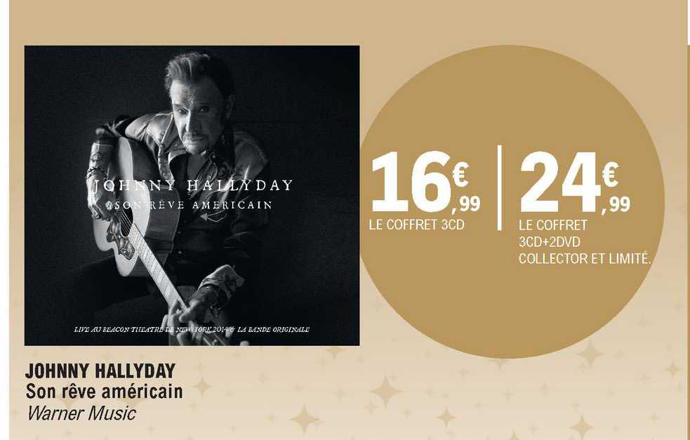 johnny hallyday son rêve américain warner music
