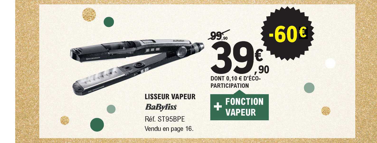 Lisseur Vapeur Babyliss