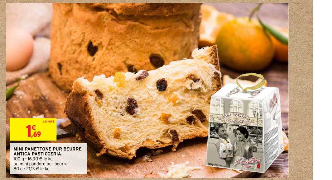 mini panettone pur beurre antica pasticceria