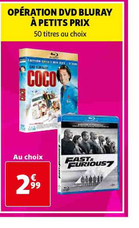 opération dvd bluray à petits prix 50 titres au choix