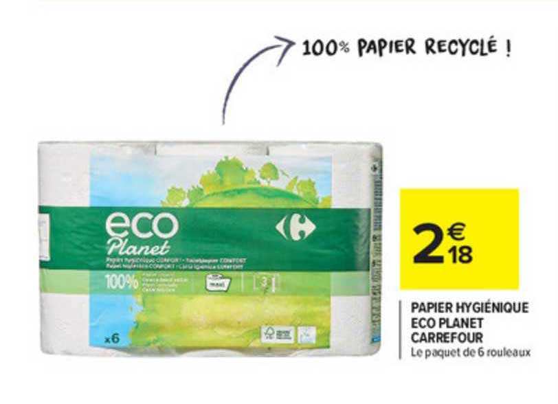 papier hygiénique eco planet carrefour