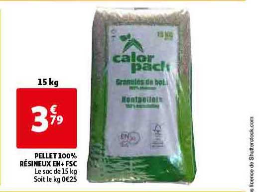 pellet 100% résineux en+fsc