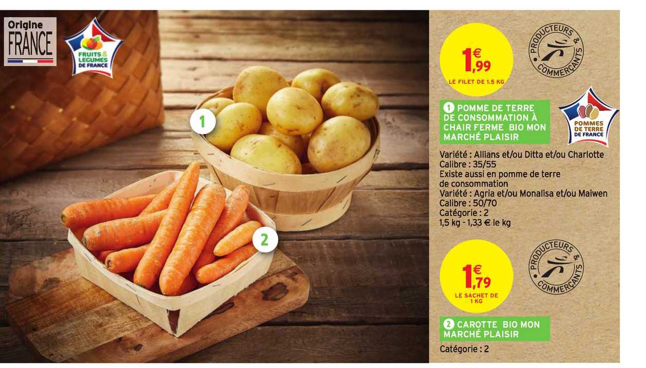 pomme de terre de consommation à chair ferme bio mon marché plaisir carotte bio mon marché plaisir