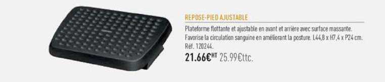 repose pied ajustable