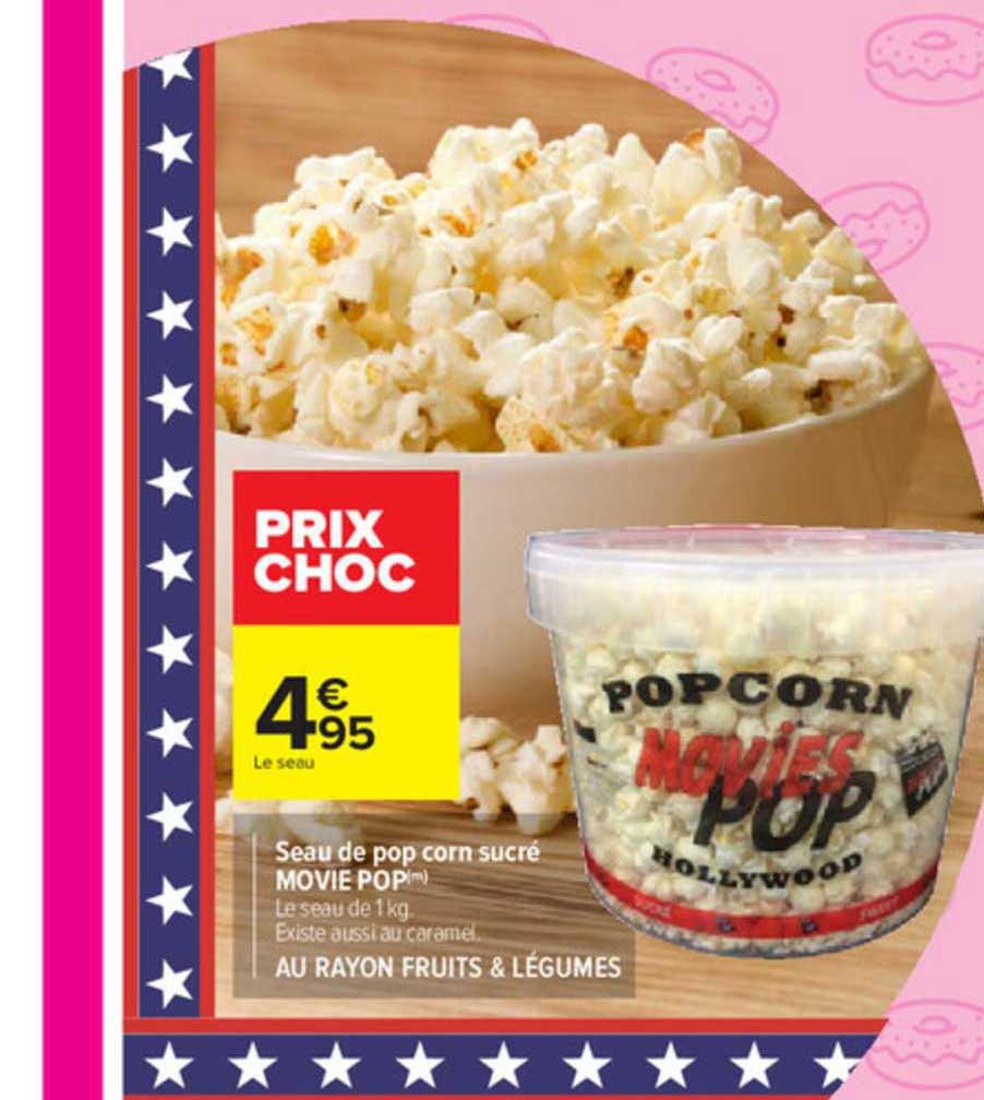 seau de pop corn sucré movie pop