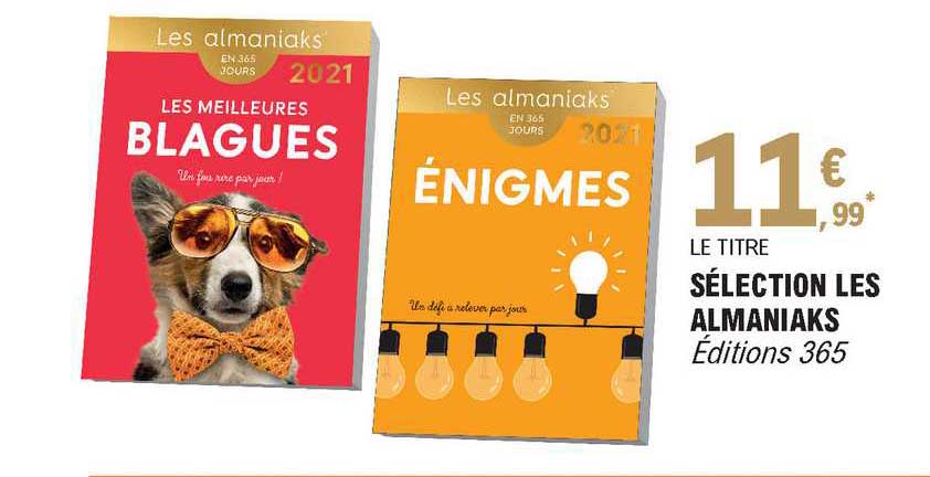 sélection les almaniaks éditions 365