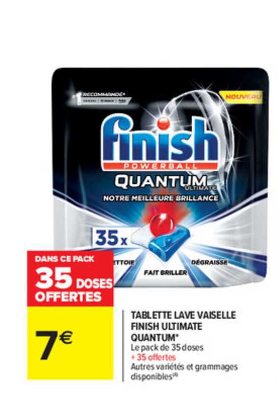 tablette lave vaisselle finish ultimate quantum