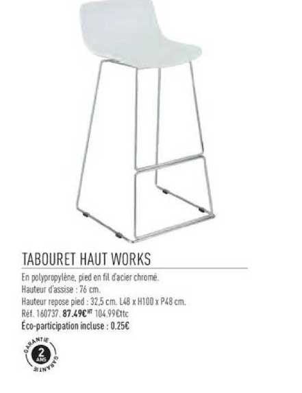 tabouret haut works
