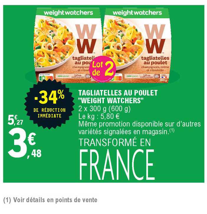 tagliatelles au poulet weight watchers -34% de réduction immédiate