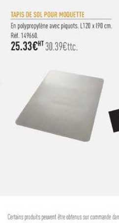 tapis de sol pour moquette