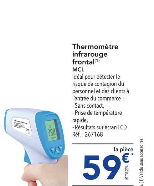 Thermomètre Infrarouge Frontal Mcl