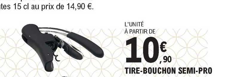 tire bouchon semi pro