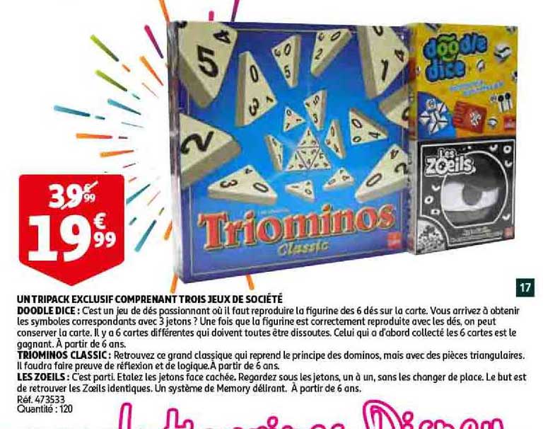 Un Tripack Exclusif Comprenant Trois Jeux De Société