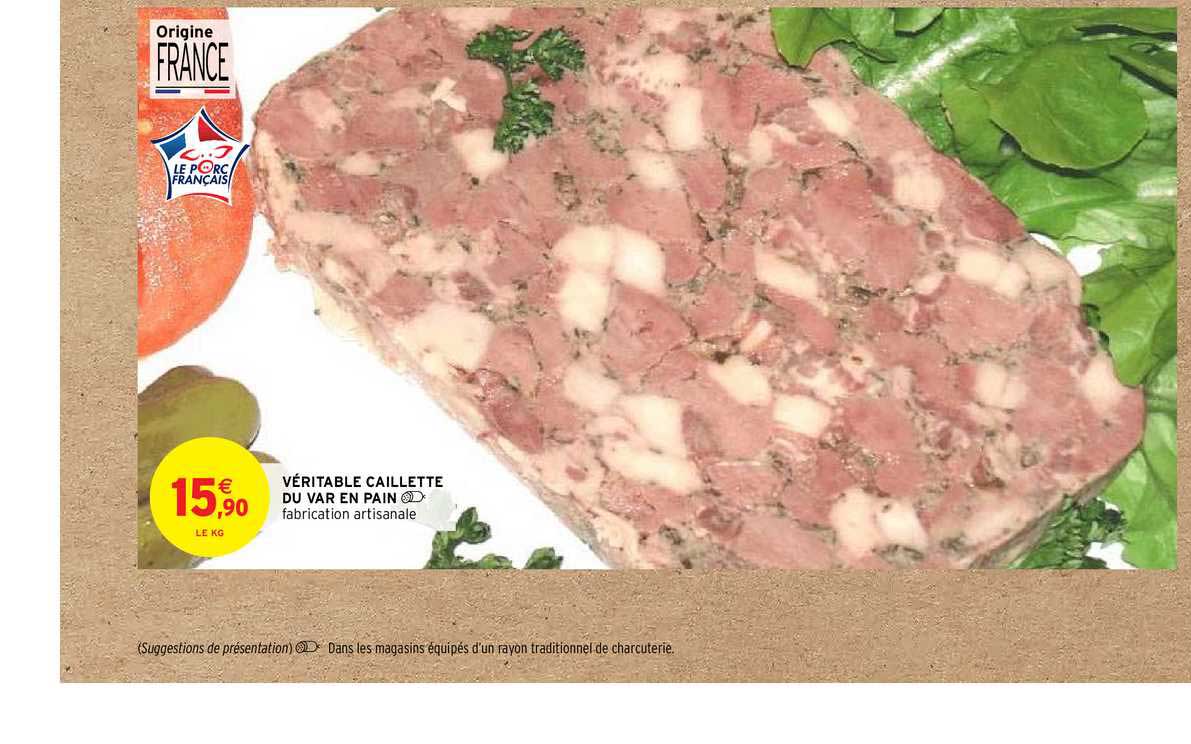 véritable caillette du var en pain