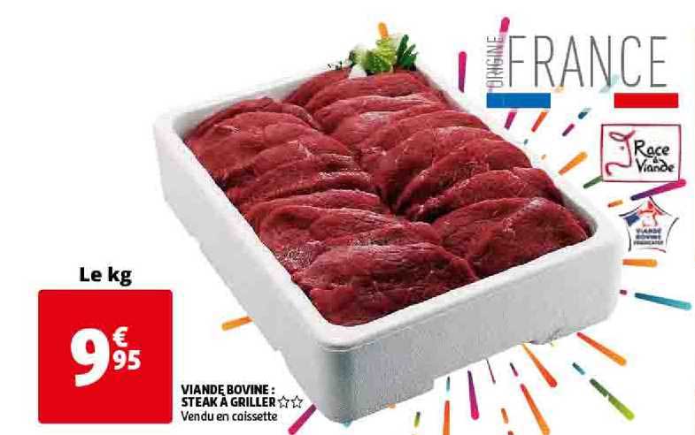 Viande Bovine Steak à Griller