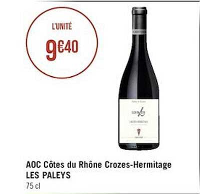aoc côtes du rhône crozes-hermitage les paleys