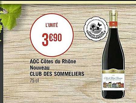 aoc côtes du rhône nouveau club des sommeliers