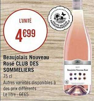 beaujolais nouveau rosé club des sommeliers