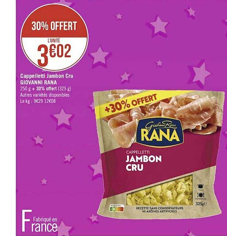 cappelleti jambon cru giovanni rana