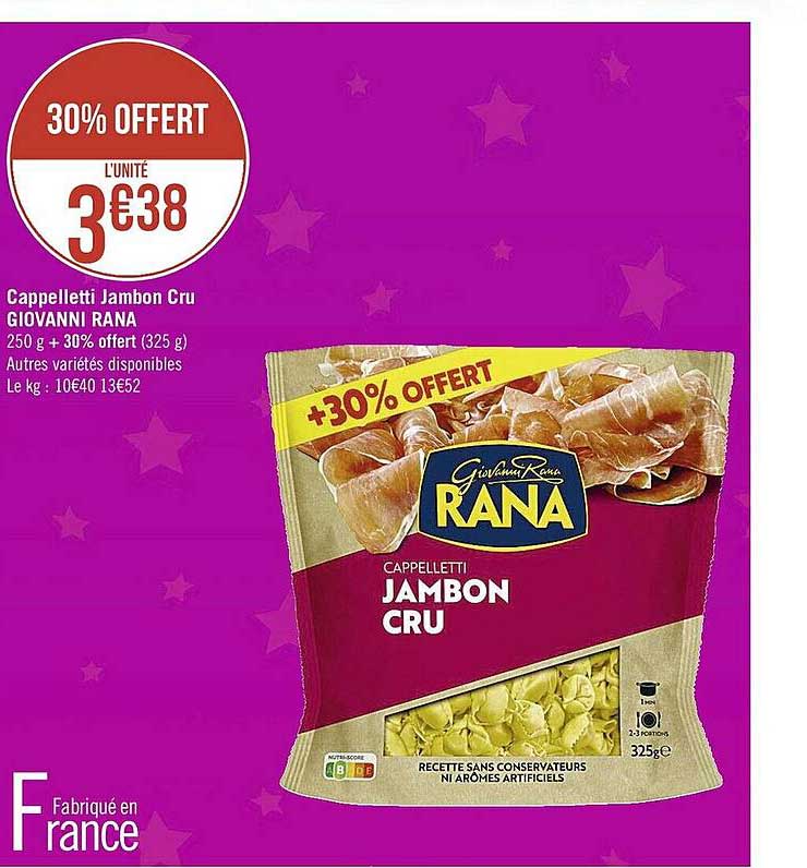 cappelletti jambon cru giovanni rana