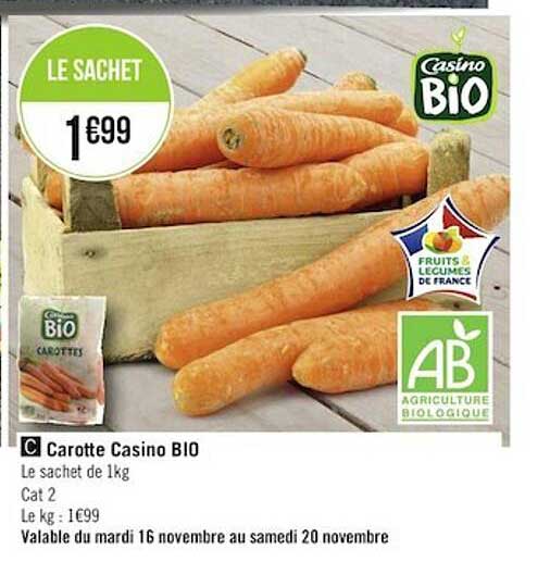 Carotte Casino Bio