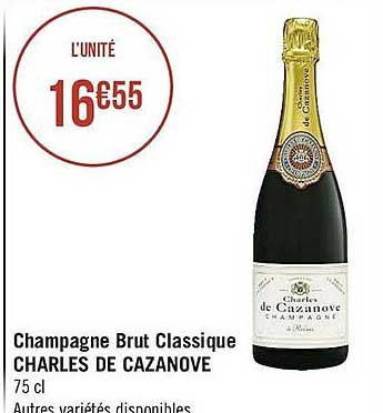 Champagne Brut Classique Charles De Cazanove