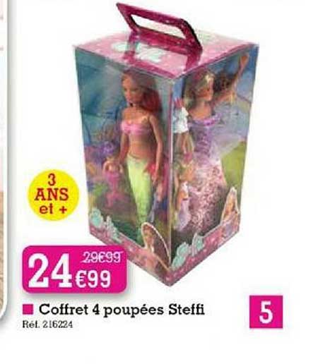 coffret 4 poupées steffi