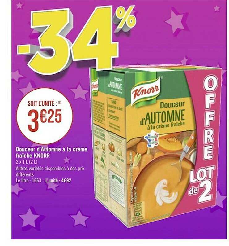 douceur d'automne à la crème fraîche knorr