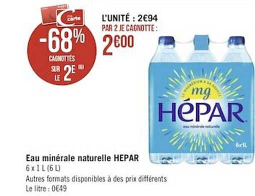 Eau Minérale Naturelle Hépar