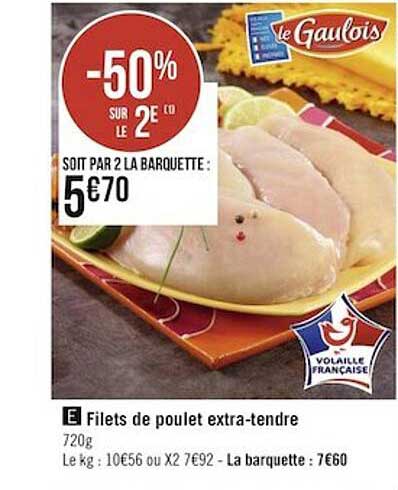 Filets De Poulet Extra-tendre Le Gaulois