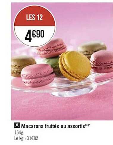 Macarons Fruités Ou Assortis