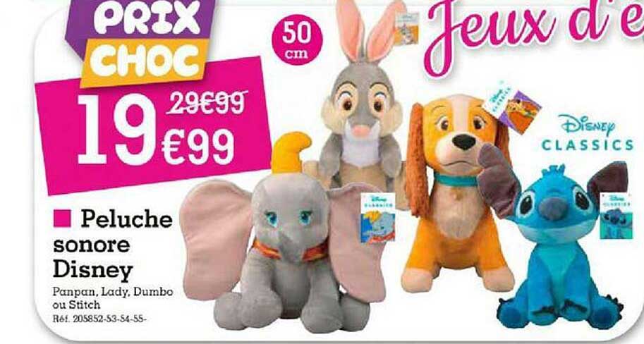 Peluche Sonore Disney