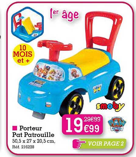 porteur pat patrouille smoby