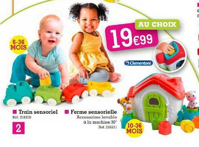 train sensoriel, ferme sensorielle clementoni