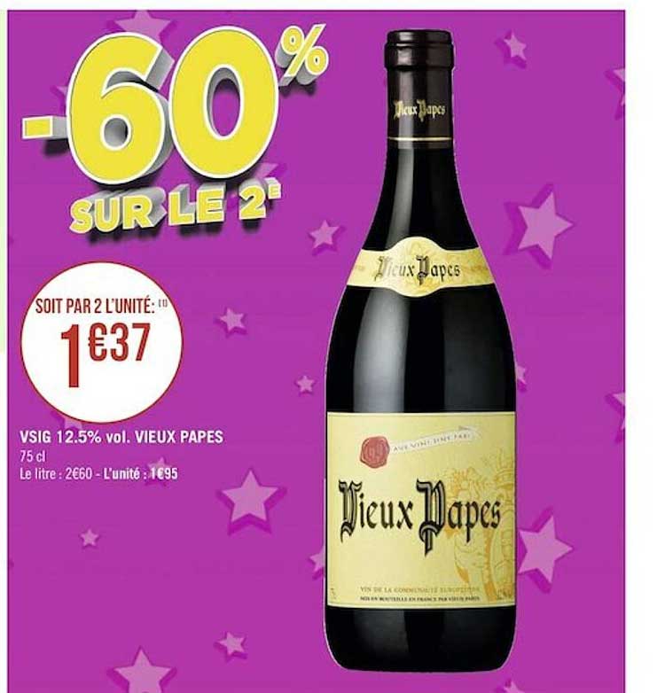 vsig 12.5% vol. vieux papes