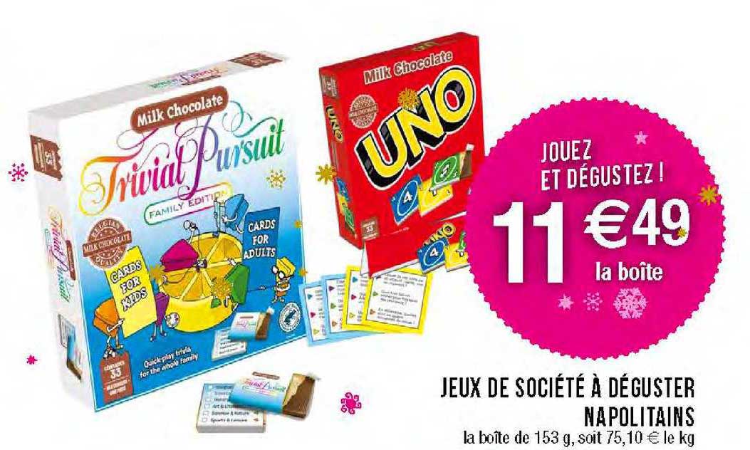 jeux de société à déguster napolitains