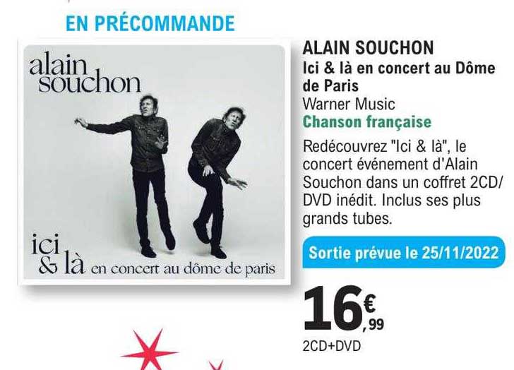 alain souchon - ici & là en concert au dôme de paris