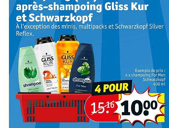 après-shampoing gliss kur et schwarzkopf