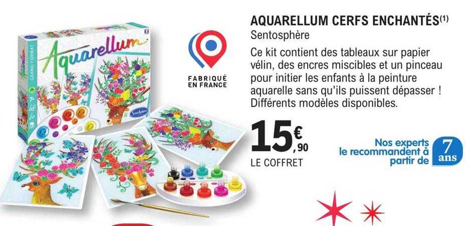 aquarellum cerfs enchantés sentosphère