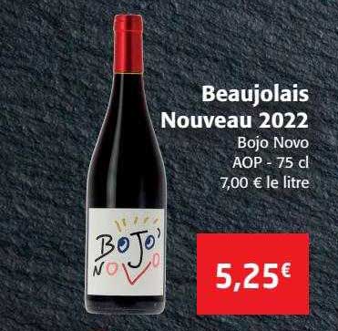 beaujolais nouveau 2022 bojo novo