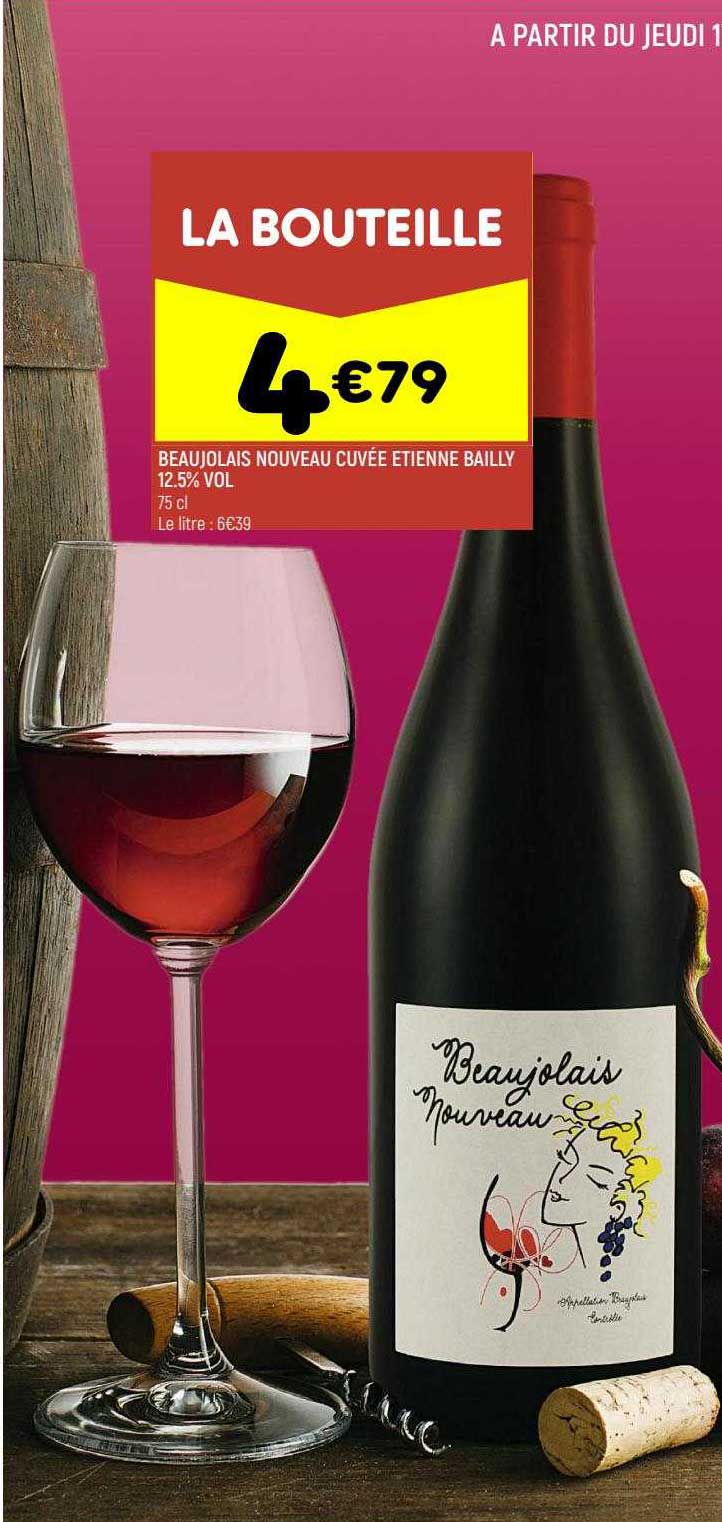 beaujolais nouveau cuvée étienne bailly 12,5% vol.