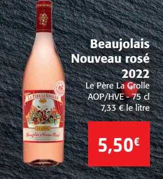 Beaujolais Nouveau Rosé 2022 Le Père La Grolle