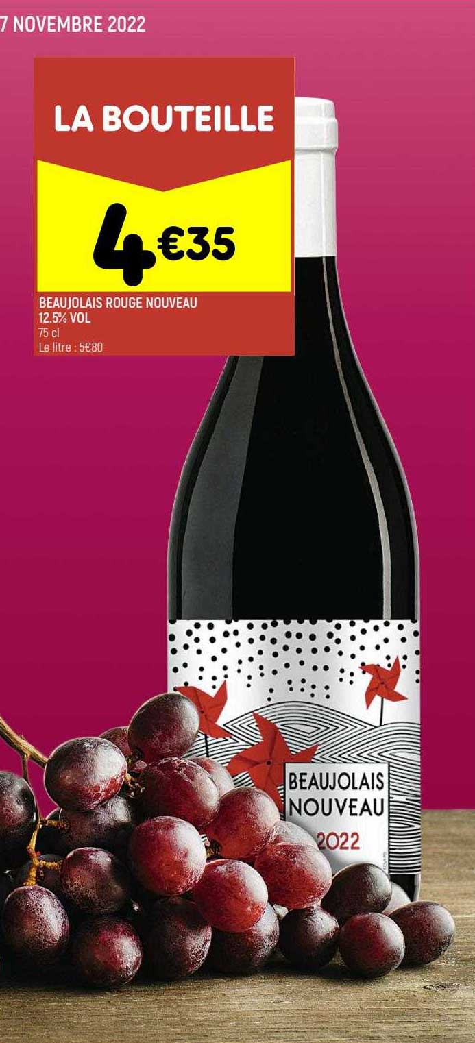 beaujolais rouge nouveau 12,5% vol.